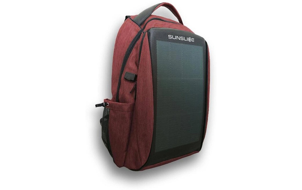 SunSlice Zenith – Solar Backpack – Rouge 8 W