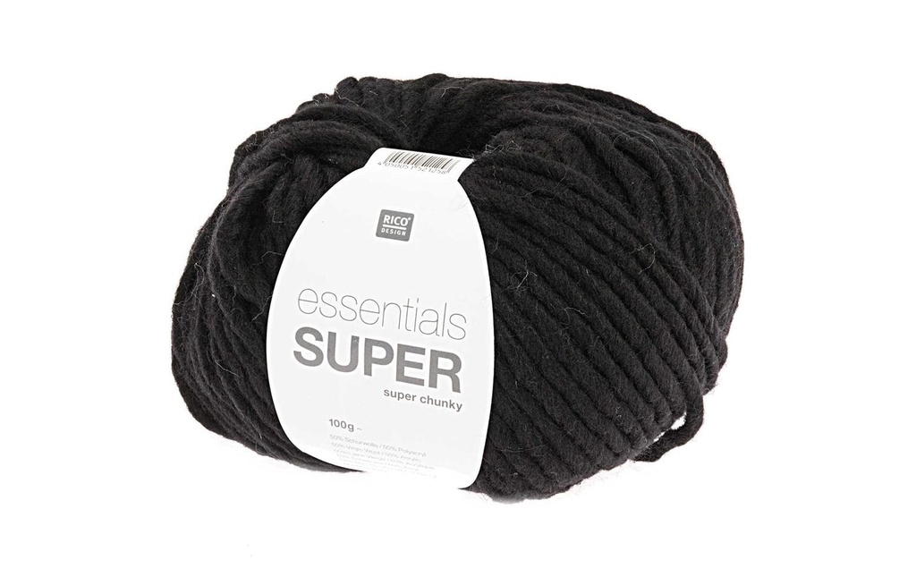Rico Design Laine Essentials Super Super Chunky 100 g Noir