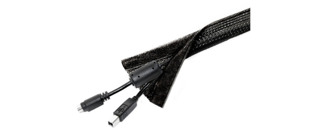 Multibrackets Gaine de câble 2 m x Ø 45 mm Noir