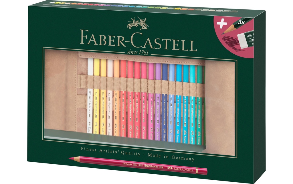 Faber-Castell Crayons de couleur Polychromos 34 pièces