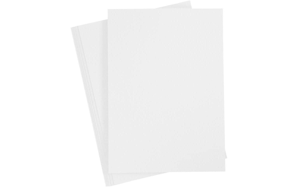 Creativ Company Papier de bricolage 70 g, 20 feuilles, Blanc