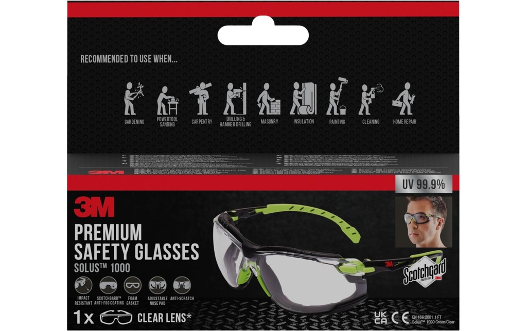 [302509800] 3M Lunettes sécu.Solus 1000 aétui