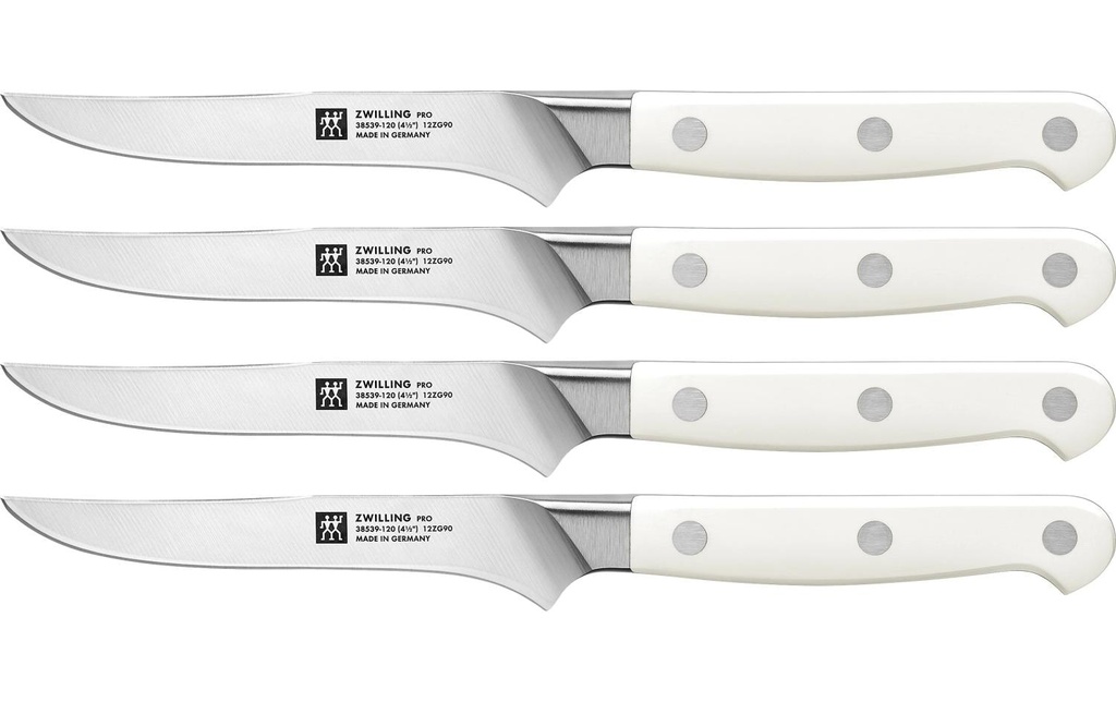 Zwilling Kits de couteaux à steak Pro le blanc 4 pièces