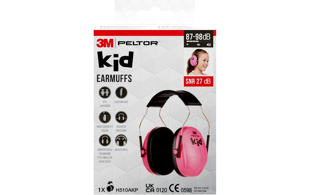 PELTOR Protect.auditive enfant pink