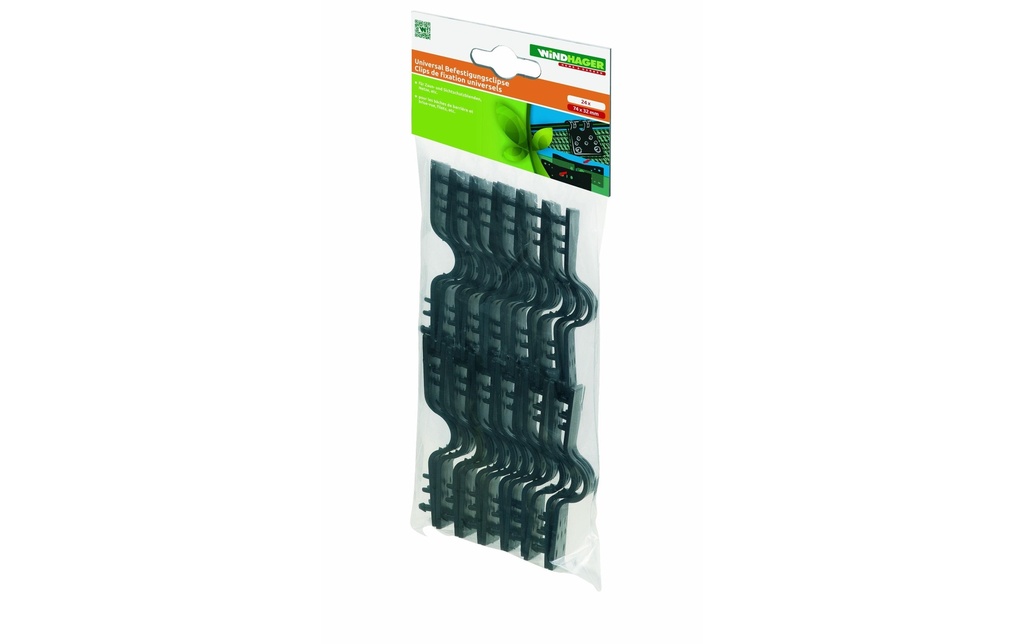 Windhager Clips de fixation pour filets de protection contre la grêle, 24 pcs.