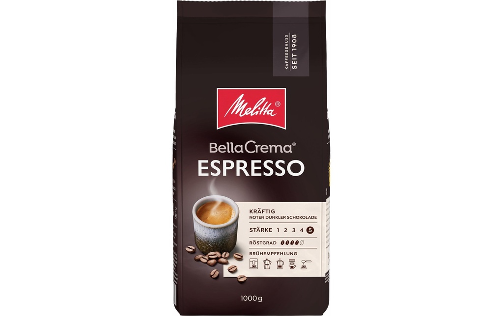 Melitta Grains de café Bella Crema Espresso 1 kg