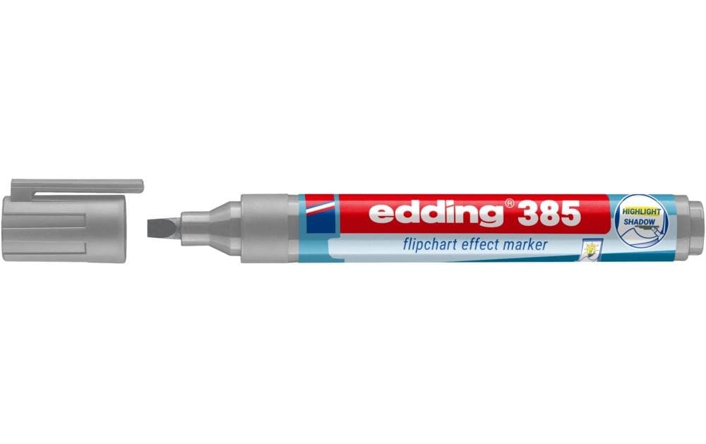 edding Marqueur pour flipchart 385 Gris argenté