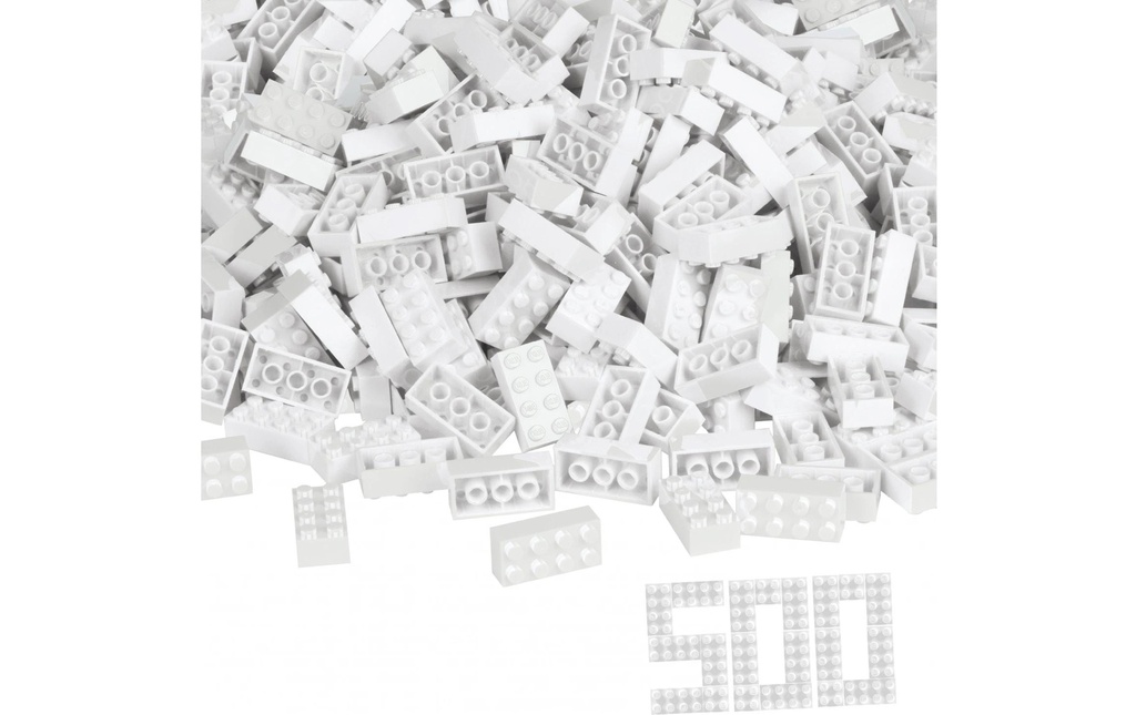 BLOX Briques 500 briques blanches de 8 en vrac