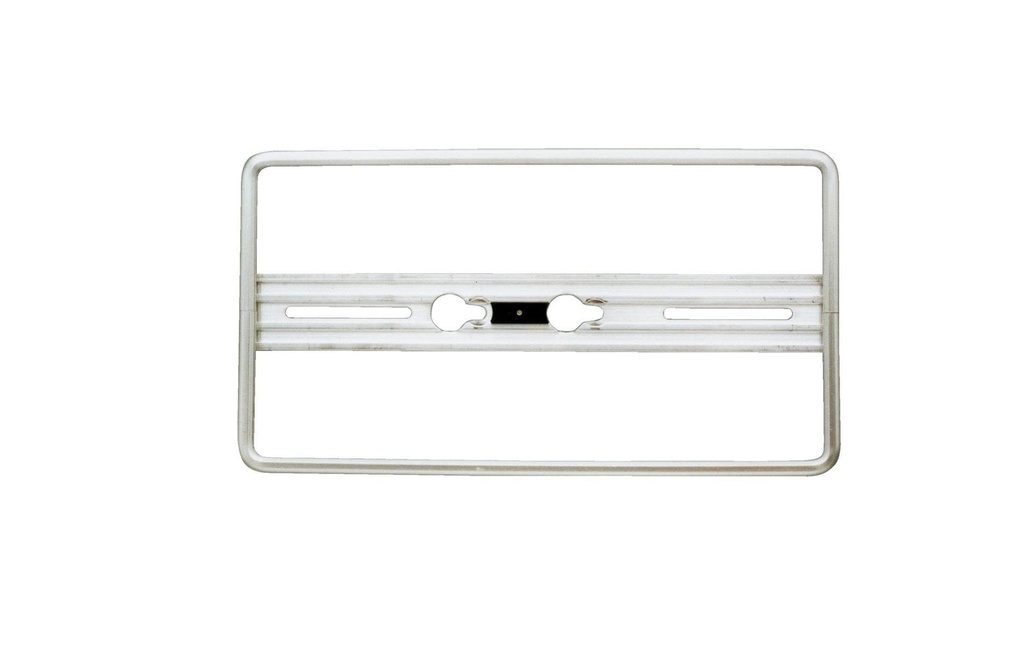 Quick-fix Supports de plaque d’immatriculation argent, 30 × 16 cm