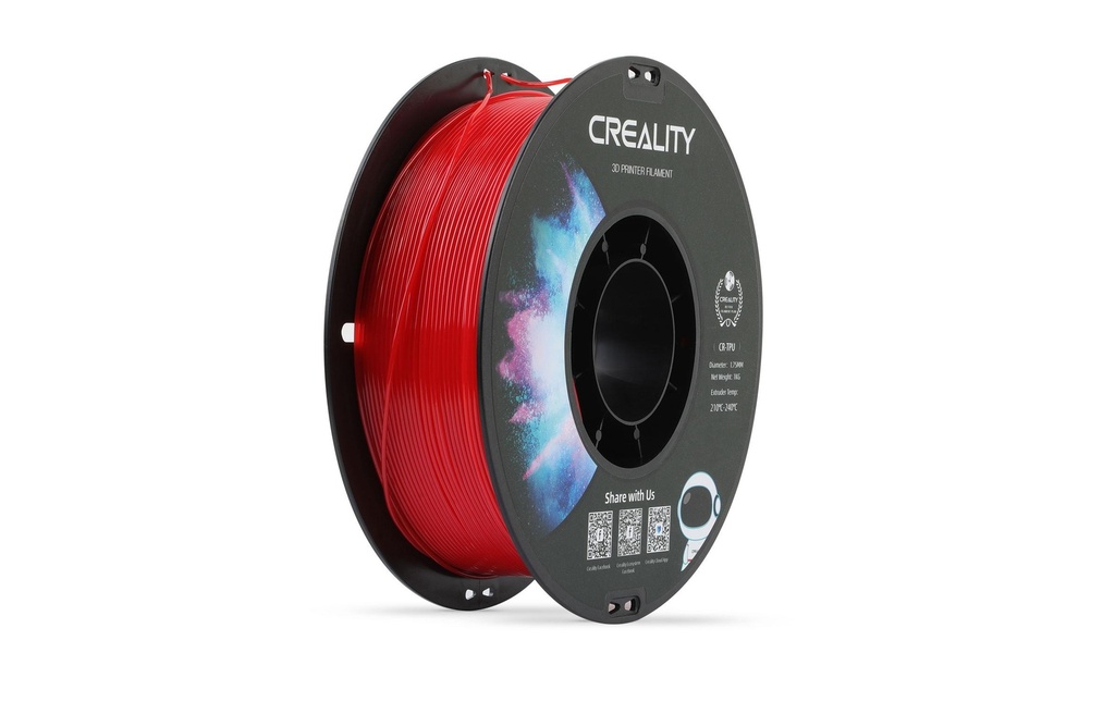 Creality Filament TPU, Rouge, 1.75 mm, 1 kg