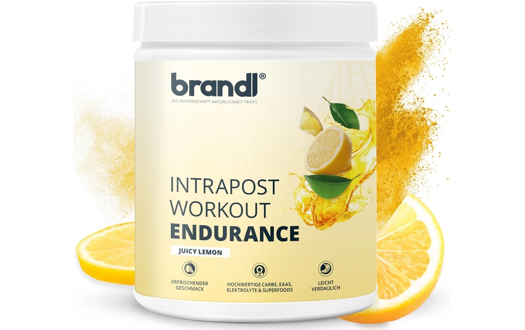 Brandl-Nutrition Boisson de l'endurance Boisson isotonique citron, 600 g