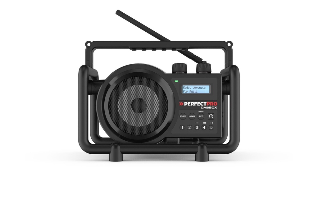 Perfectpro Radio de chantier DABBOX Noir