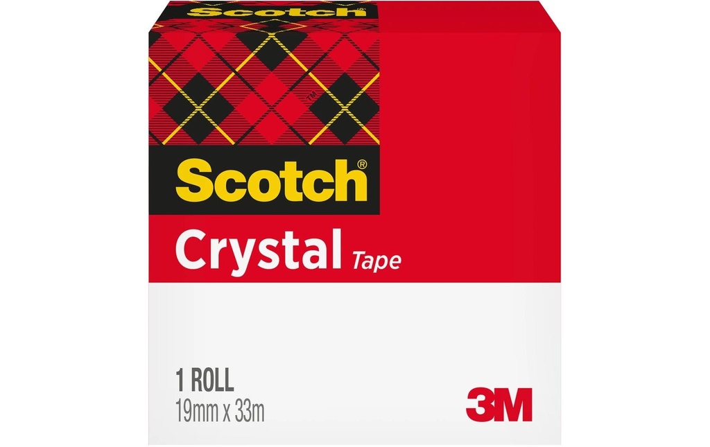 SCOTCH Crystal Tape 600 19x33m (33 pces)