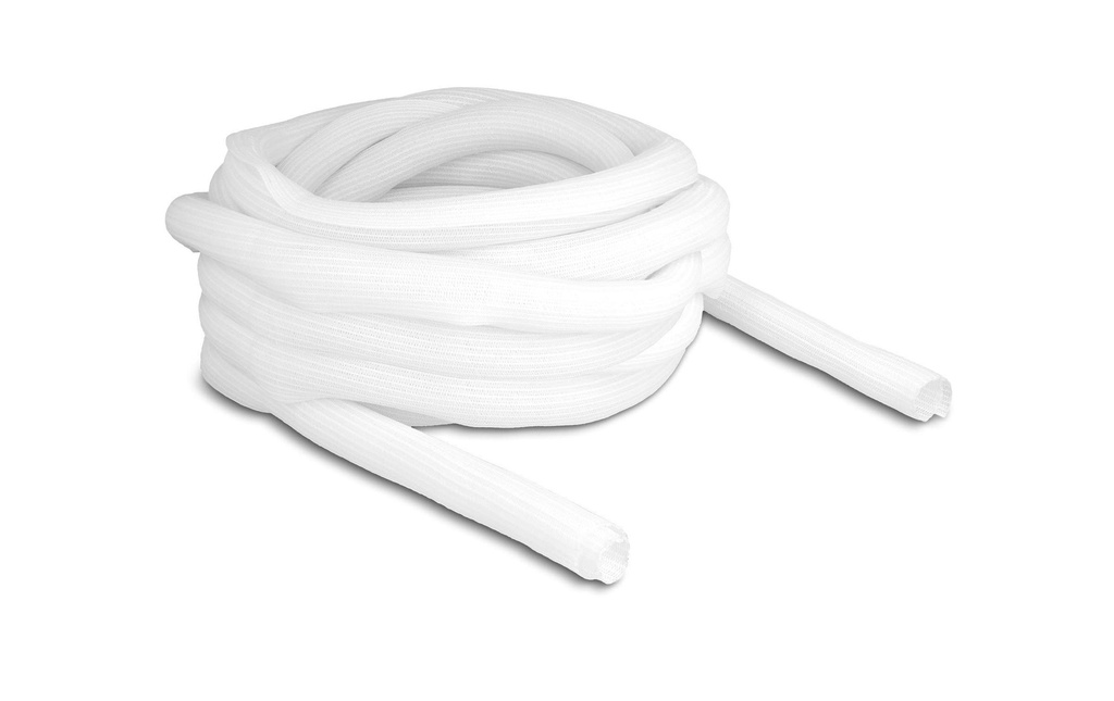 Delock Manchon tressé autofermant 10 m x 25 mm Blanc