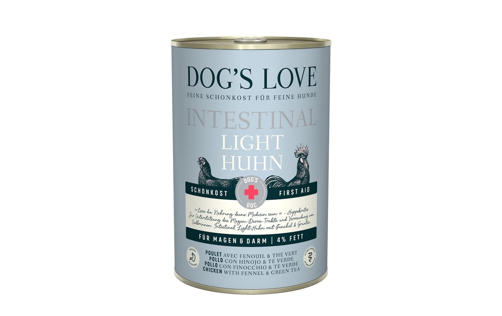 Dog's Love Alimentation humide DOC Alimentation diététique au poulet, 400 g