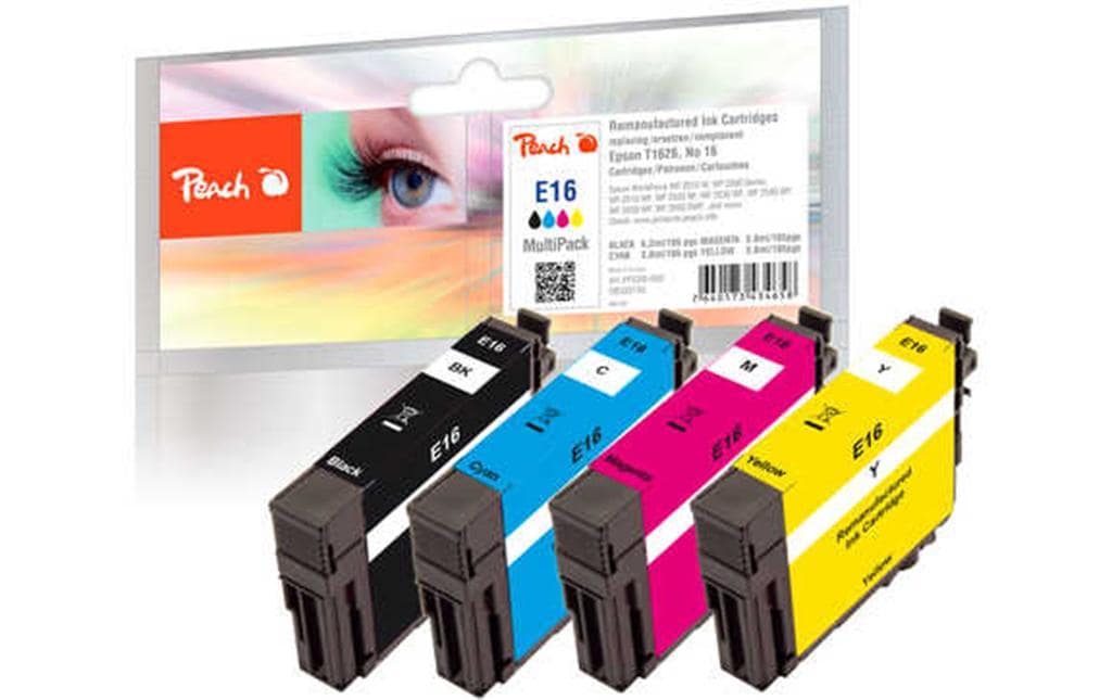 Peach Encre Epson n° 16 (T1626) BK, C, M, Y