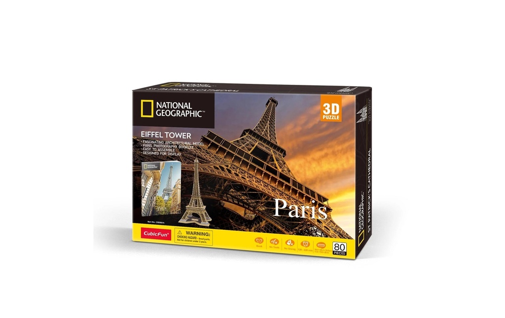 CubicFun Tour Eiffel 80 pièces