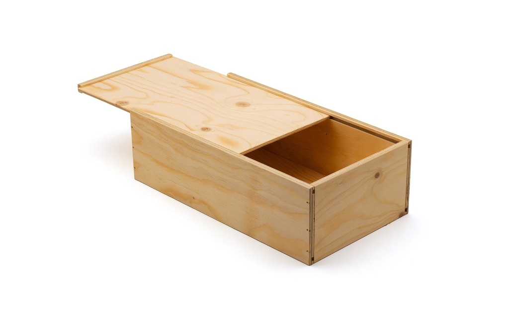 Weizenkorn Caisse de rangement Bouteilles de vin, bois, Beige clair