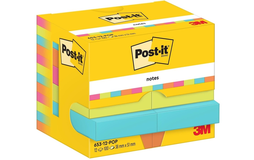 POST-IT Post-it bloc 653-12-POP Potim (12 pces)