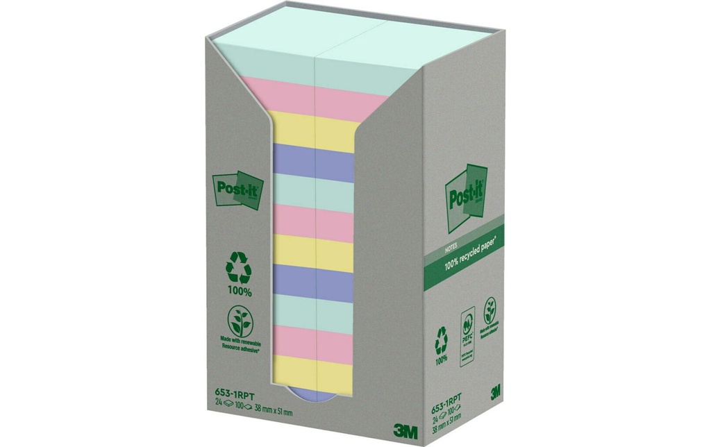 POST-IT Post-it Recycling Notes 653-1R (24 pces)