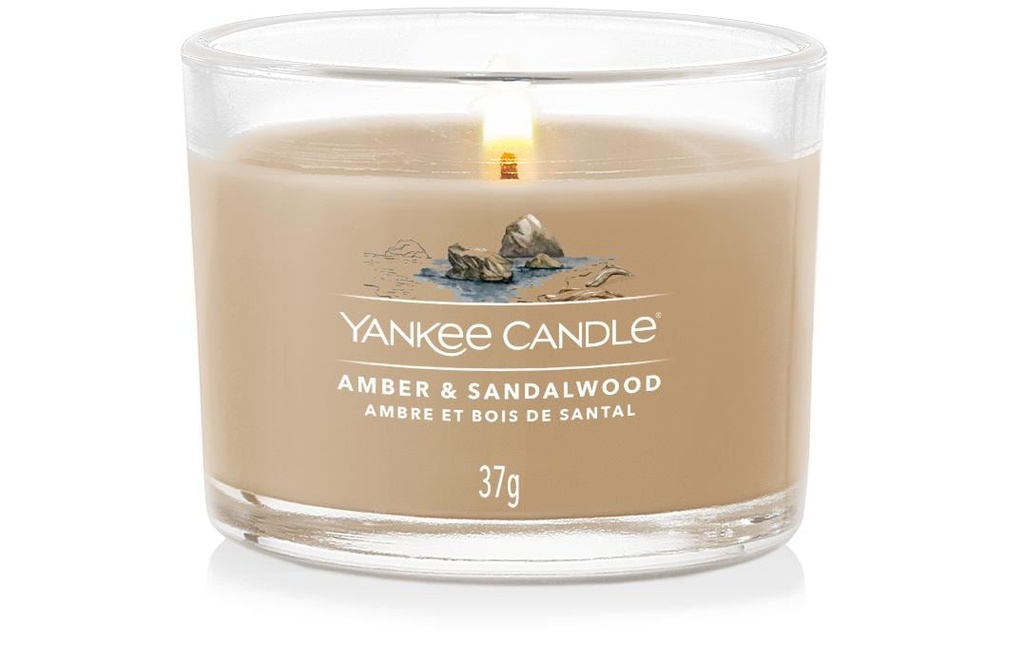 Yankee Candle Bougie parfumée Amber & Sandalwood 37 g