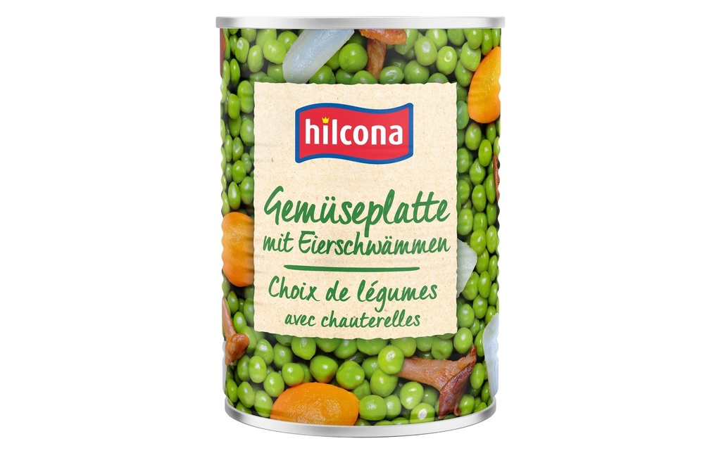 Hilcona Boîte Assiette de légumes avec chanterelles 420 g