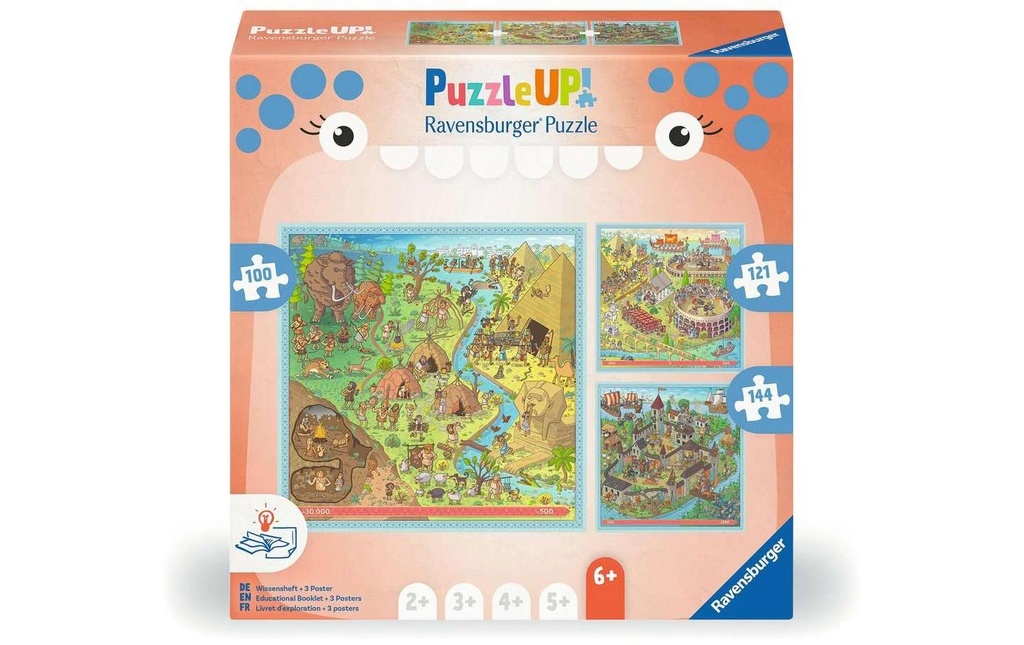 Ravensburger Up! histoire âge de pierre, Rome antique, Moyen Âge