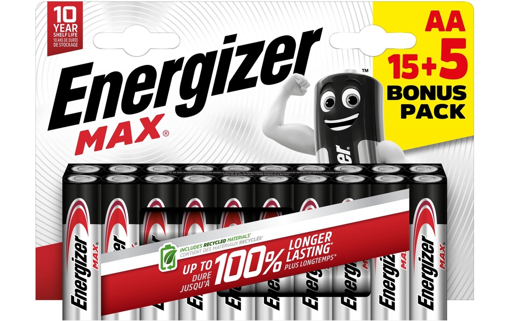 Energizer Pile MAX AA , 20 Pièce/s