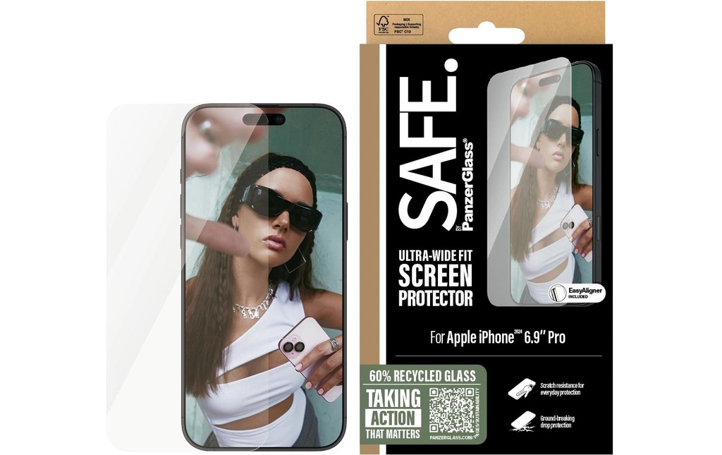 SAFE. Protection d’écran Ultra Wide Fit iPhone 16 Pro Max