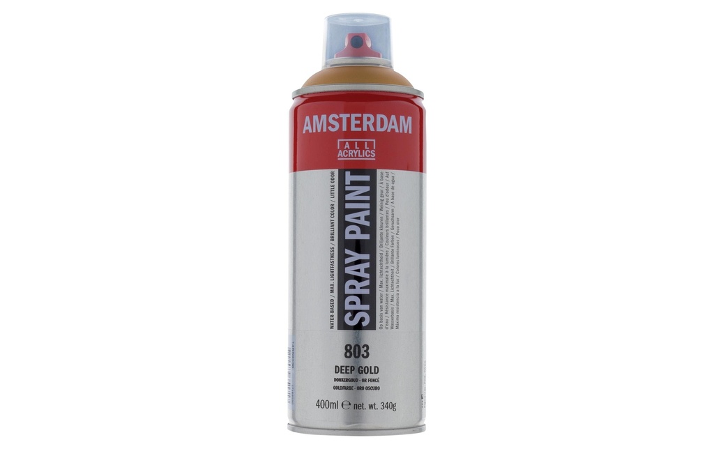 Amsterdam Acrylique en bombe 803 Couleur or semi-opaque 400 ml