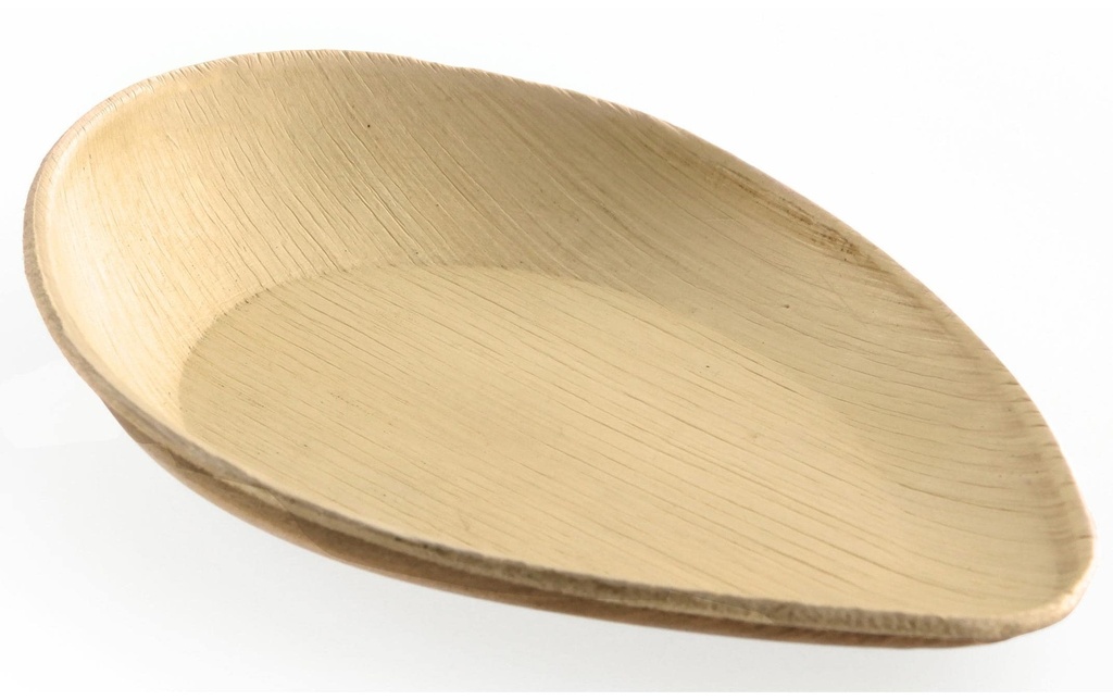 Sier Assiettes jetables Palm 10.8 cm x 17 cm, 20 Pièce/s, Brun clair