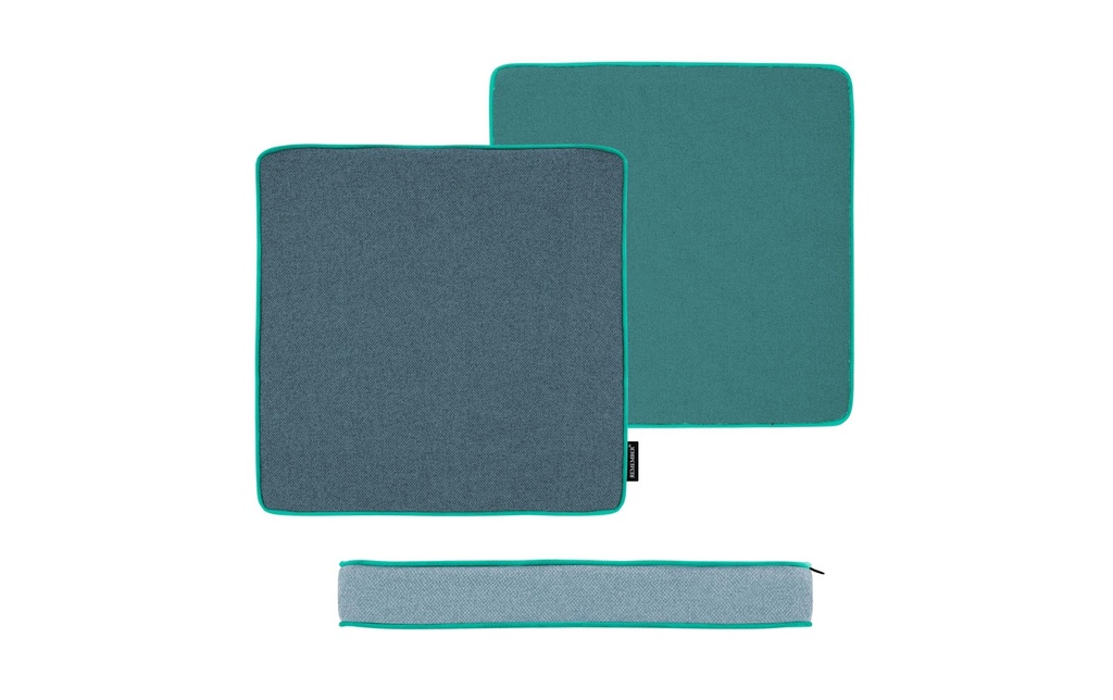 Remember Coussin d’assise Blueberry 40 x 40 cm, vert / gris