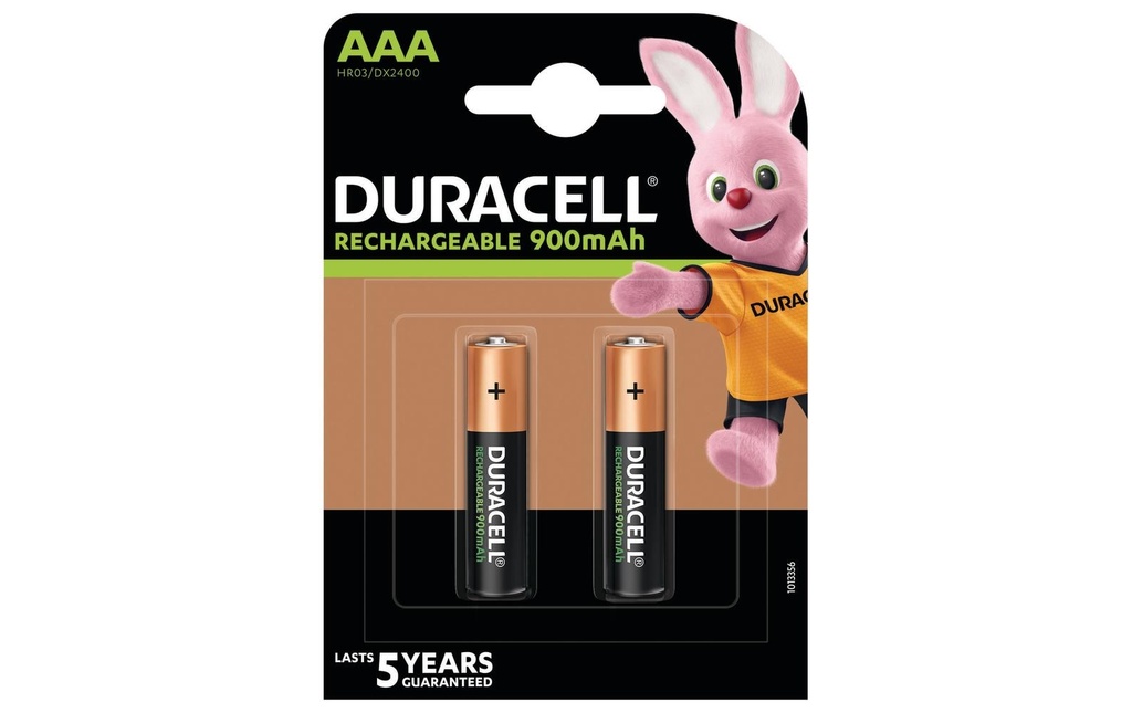 Duracell Batterie Recharge Ultra PreCharged NiMH AAA 900 mAh, 2 Pièce/s
