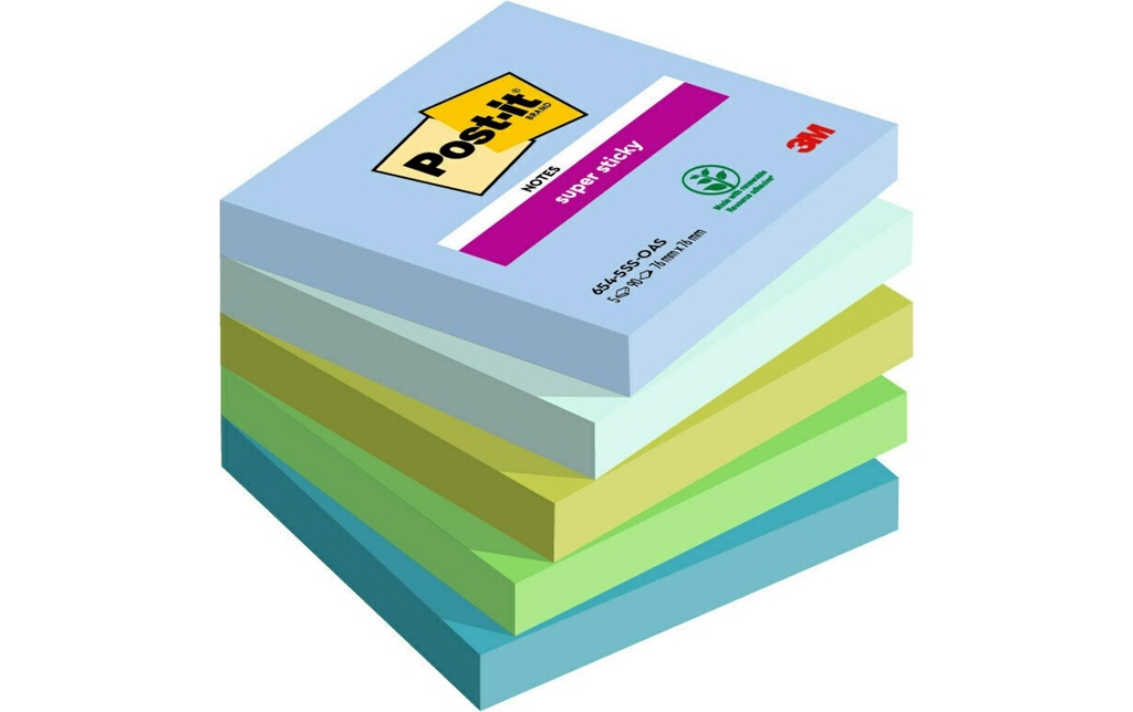POST-IT Super Sticky Notes 654 OAS (5 pces)