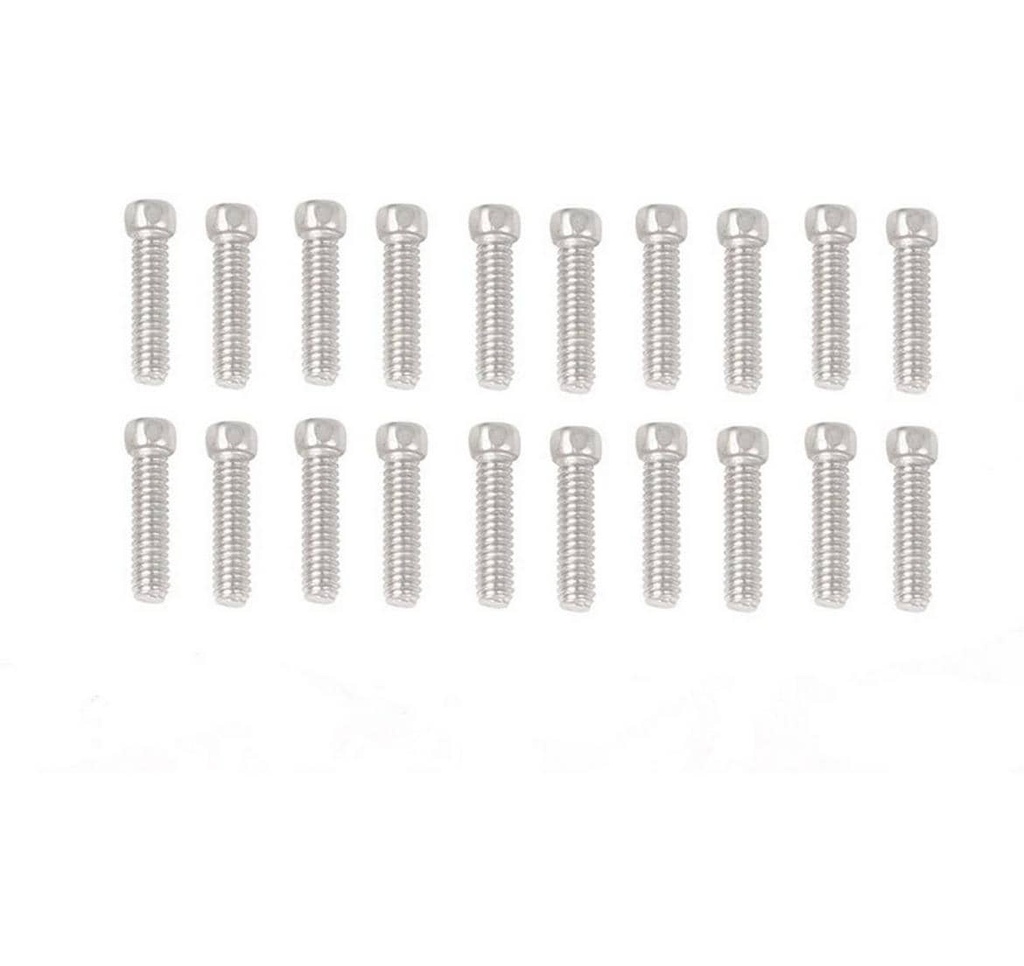 RC4WD Scale Hex Head Bolts M2 x 8 mm argent