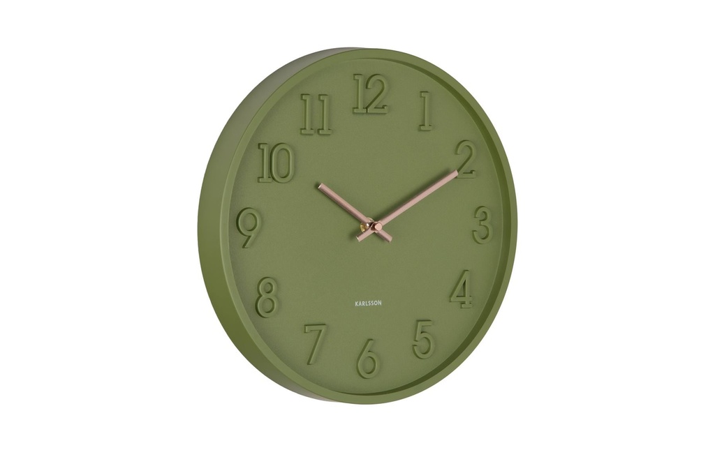 KARLSSON Horloge murale Calma 30 x 3,8 cm, Vert