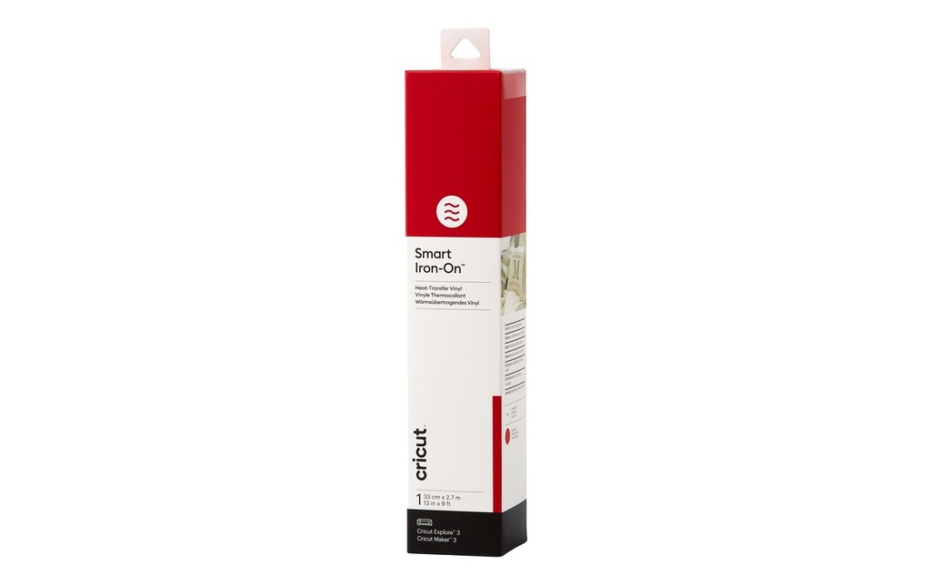 Cricut Film thermocollant Smart 33 x 273 cm, 1 Pièce/s, Rouge