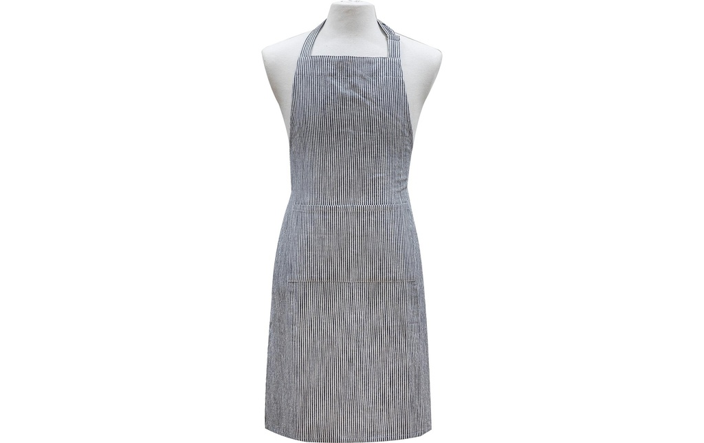 Ladelle Tablier de cuisine Lina Stripe 70 x 90 cm, bleu/blanc