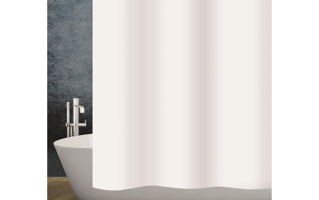 diaqua® Rideau de douche Basic 180 x 200 cm, blanc