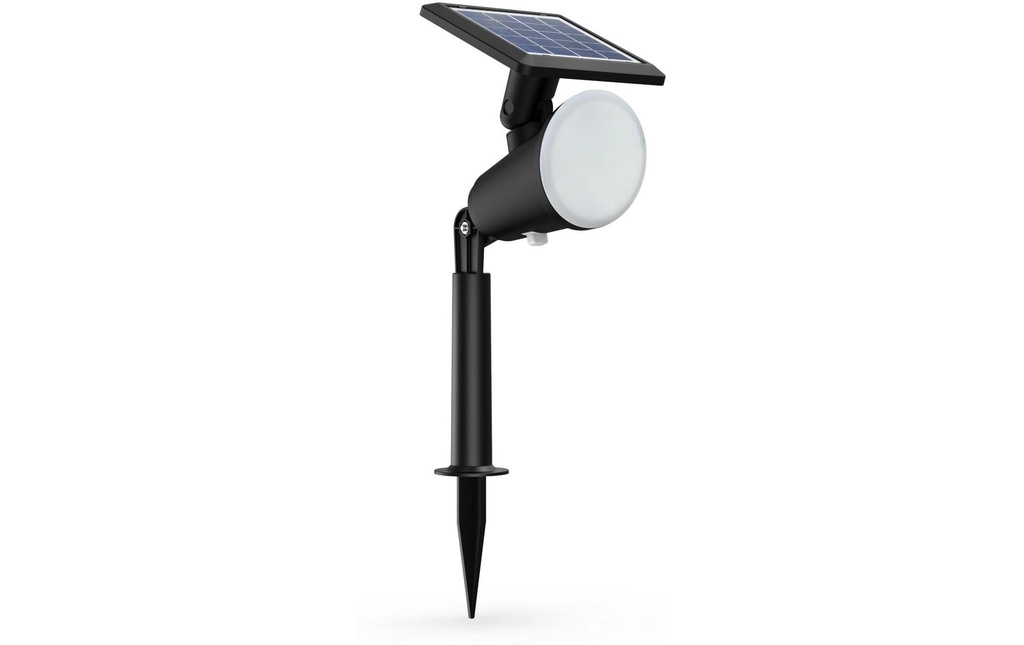 Philips Lampe spot Solar Jivix Spiess, capteur de lumière, 2700K, noir