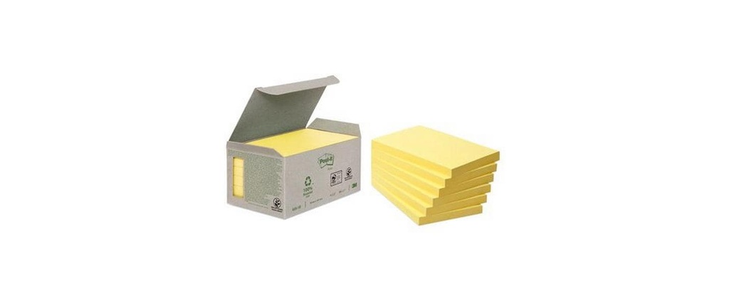 POST-IT Post-it bloc 655-1B recy.jaune (6 pces)