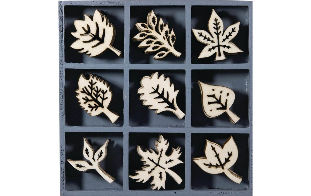 Heyda Décoration à éparpiller bois, feuilles