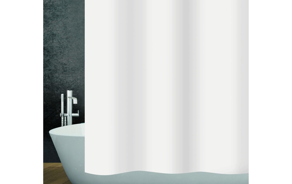 diaqua® Rideau de douche Claro 180 x 200 cm, Blanc
