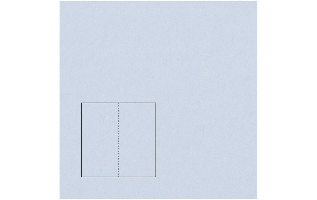 Rico Design Paper Poetry Essentials DL Carte à volet A6, bleu clair
