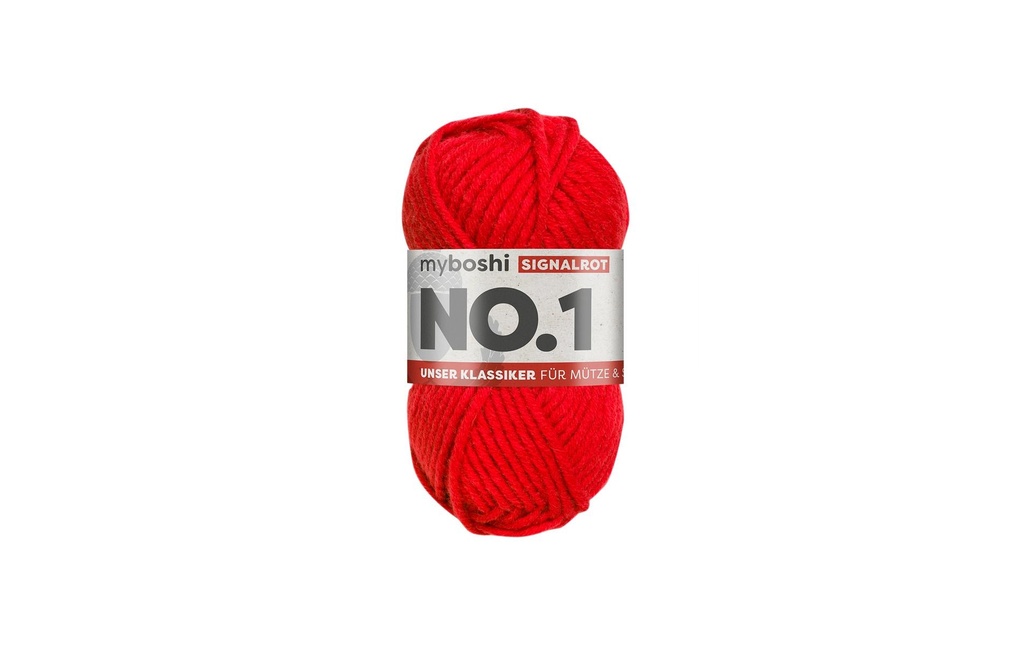 myBoshi Laine Nr.1 Rouge de signalisation 50 g, 55 m