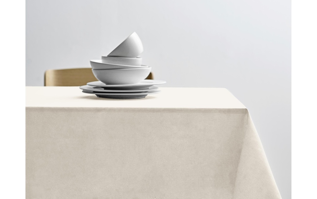 Södahl Nappe Pure Linen Rond, Ø 160 cm, Crème