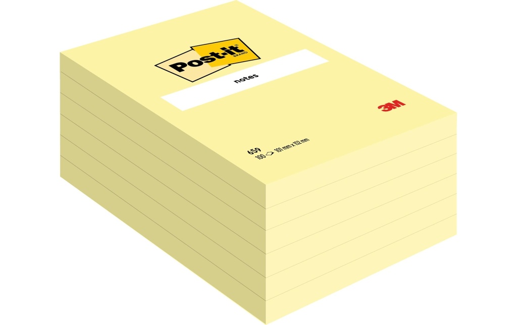POST-IT Post-it bloc 659Y jaune (100 pces)
