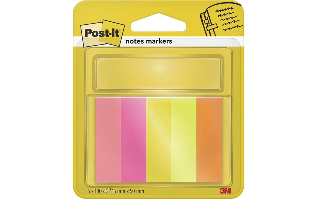 POST-IT Post-it marqu. 670/5 assort. (5 pces)