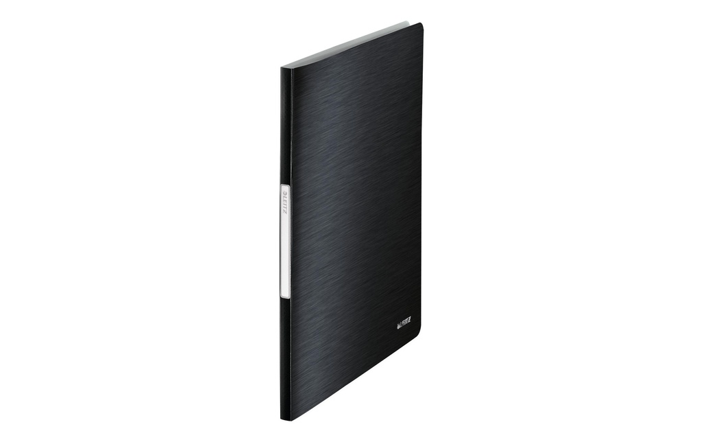 Leitz Chemises de présentation Style Noir, avec 20 pochettes transparentes