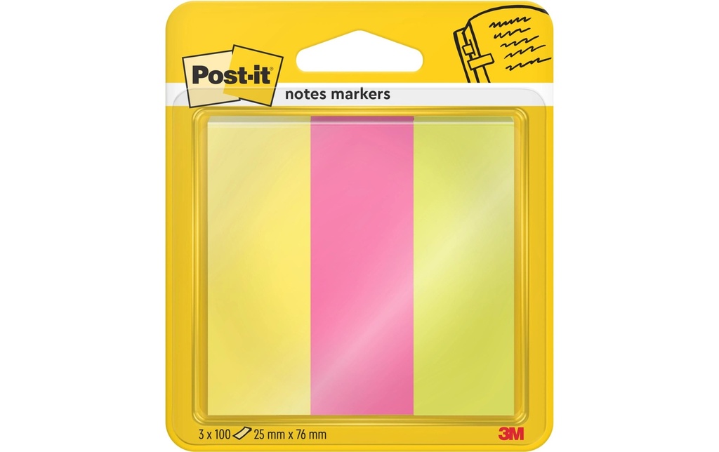 POST-IT Post-it marqu. 671/3 assort. (3 pces)